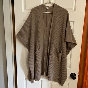 Aerie Ladies Chenille Long Open Kimono Style Cardigan Knit Sweater Size XS/S